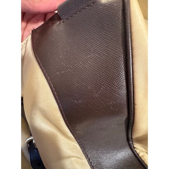 Prada Tessuto Y2K Crux Lino+Moro BR0857 Semitracolla Nylon Leather Shoulder Bag - Picture 15 of 16